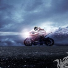 Motorrad Rennfahrer Avatar Bild