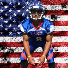 American football player profile picture