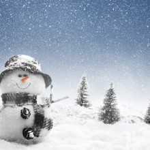 Bonhomme de neige sur l'avatar TikTok