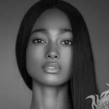 Beautiful avatars with black women