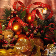 Christmas decorations photo for icon