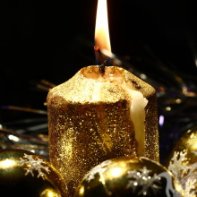 Новогодняя свеча на аву