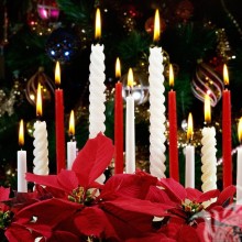 Christmas candles photo for icon