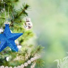 Estrela do brinquedo da árvore de Natal no avatar
