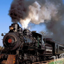 Laden Sie das Foto der Dampflokomotive für das Profilbild herunter