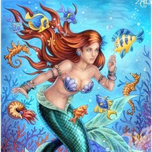 Beautiful avatars with mermaids