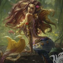 Laden Sie den Meerjungfrauen-Avatar als Cover herunter
