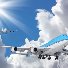 Foto kostenloser Download für einen Avatar für einen Mann ein Passagierflugzeug