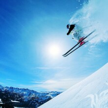 Лыжник в горах фото на аву ВК