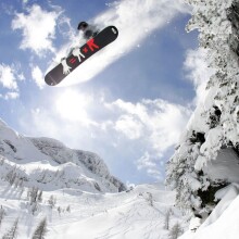 Photo de snowboard sur votre photo de profil