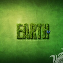 Slogan des Planeten Erde auf dem Avatar