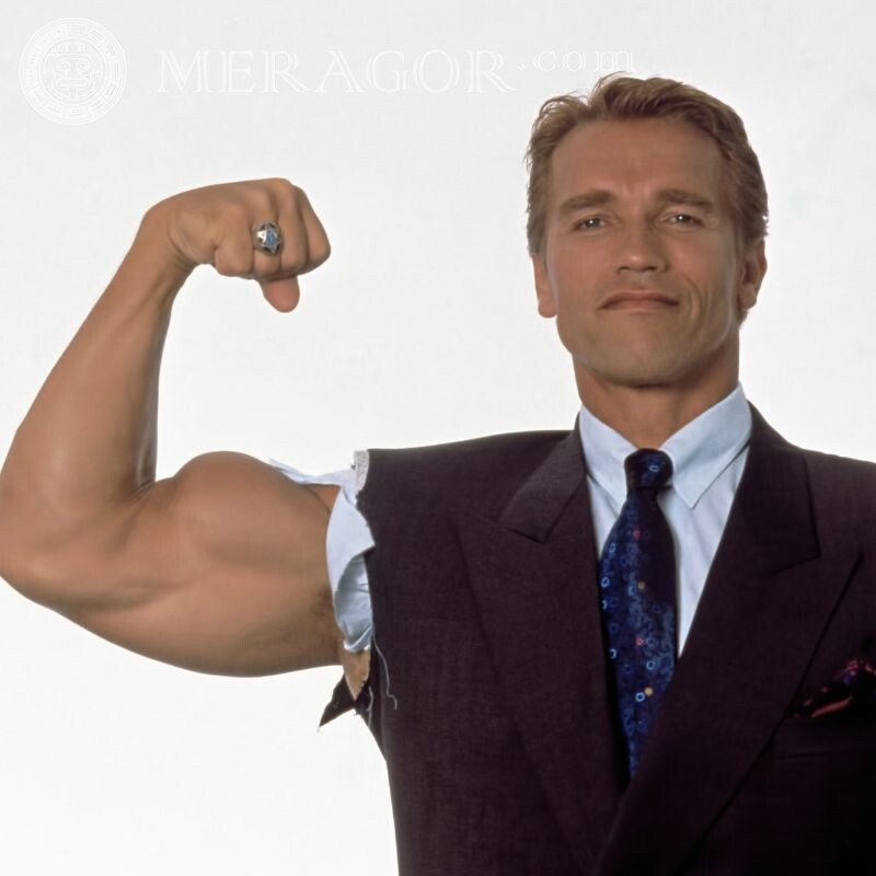 Foto de Arnold Schwarzenegger no avatar Celebridades Pessoa, retratos Desporto