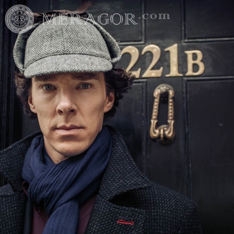 Sherlock Cumberbatch auf Avatar Prominente In der Kappe Gesichter, Porträts Gesichter von Männern