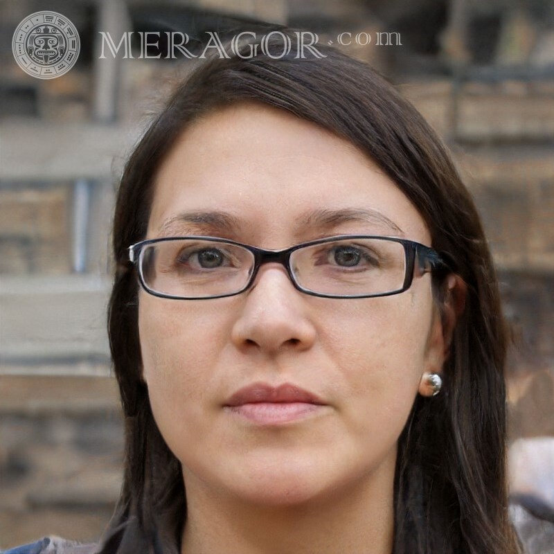 Frauenbilder auf dem Avatar Gesichter von Frauen mit Brille Frauen Gesichter, Porträts