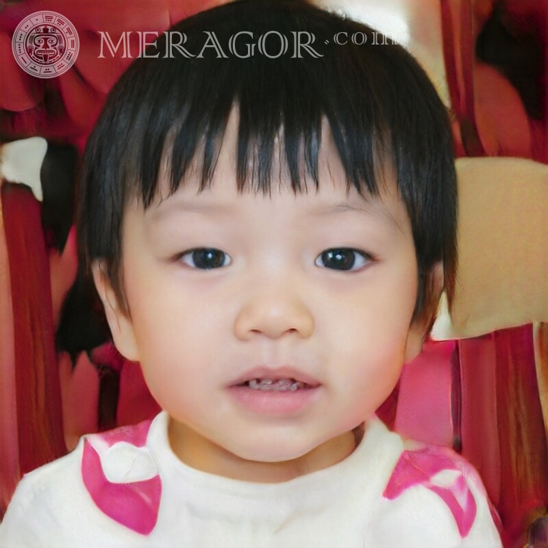 Download a photo for the avatar of children Faces of babies