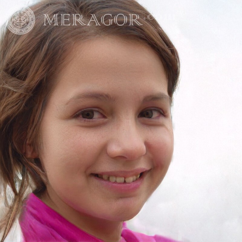Photo de filles de 12 ans sur avatar Visages de petites filles Infantiles Petites filles Visages, portraits