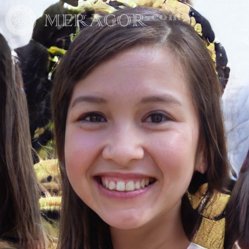 Foto de chicas de 14 años en avatar Rostros de niñas pequeñas Infantiles Niñas Caras, retratos