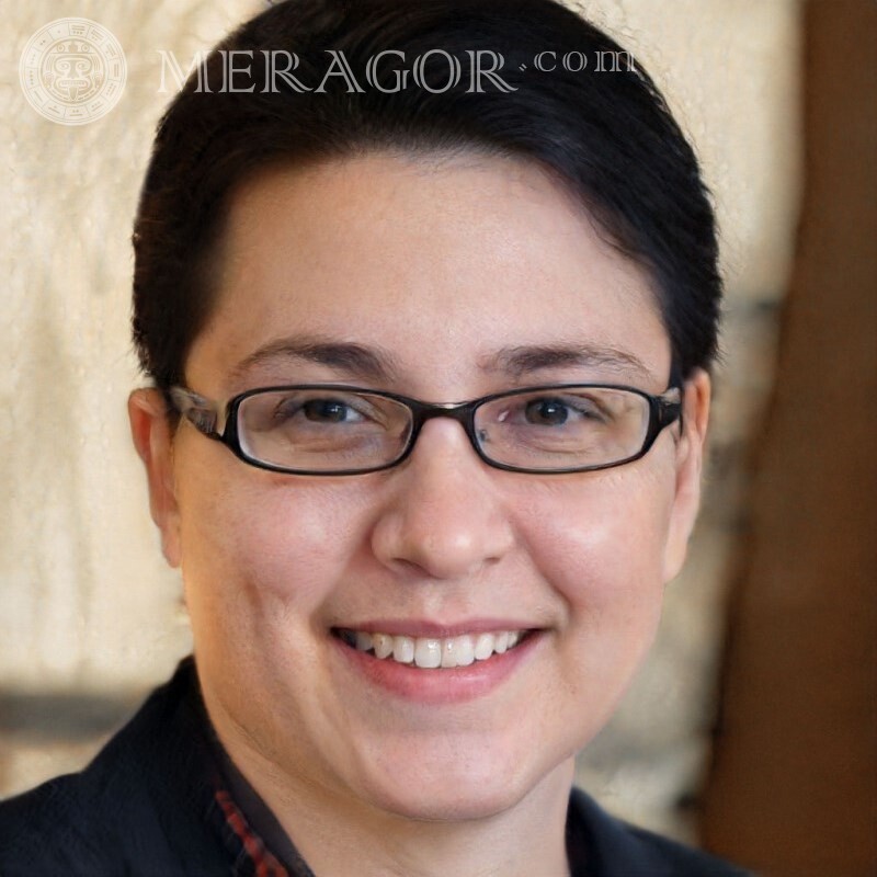 Descargar foto de avatar de una mujer con gafas Rostros de mujeres Morenas Gafas Mujeres