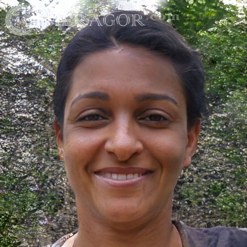 Rosto de garota indiana no avatar Rostos de mulheres Negros Mulheres Pessoa, retratos