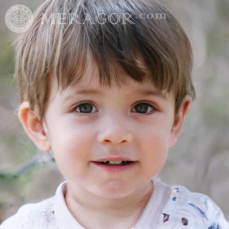 Foto de crianças pequenas para foto de perfil Rostos de bebês