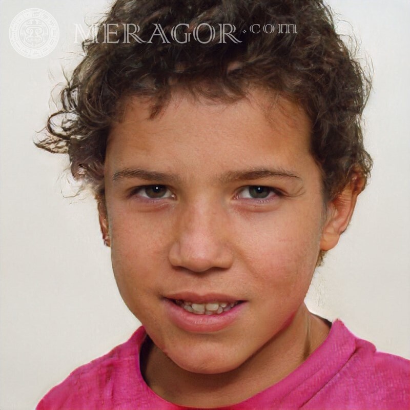 Photo sur les garçons avatar avec visage Visages de garçons Infantiles Jeunes garçons Visages, portraits