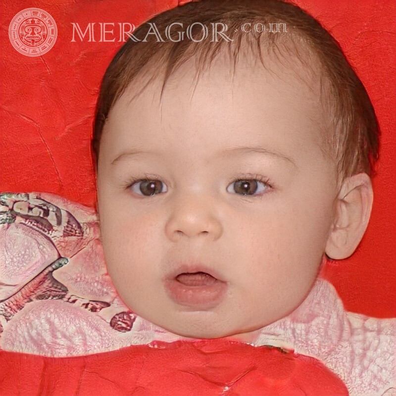 Photo of small children on Facebook avatar Faces of babies