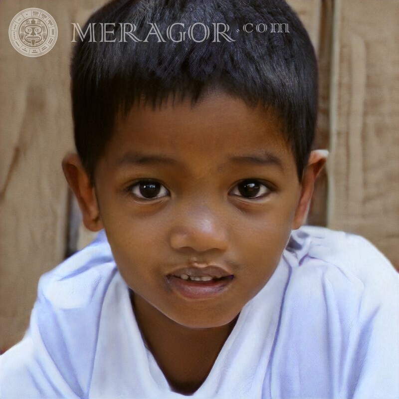 Photo de garçon noir sur avatar Visages de garçons Infantiles Jeunes garçons Visages, portraits