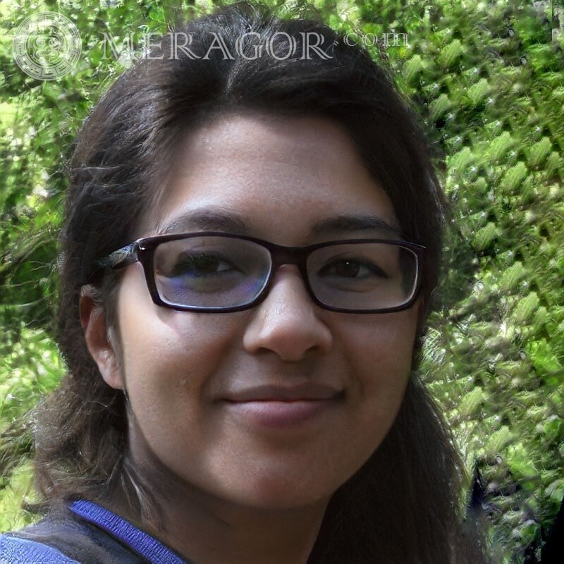 Fotos de meninas com óculos no avatar Pessoa, retratos Em óculos de sol Rostos de meninas adultas