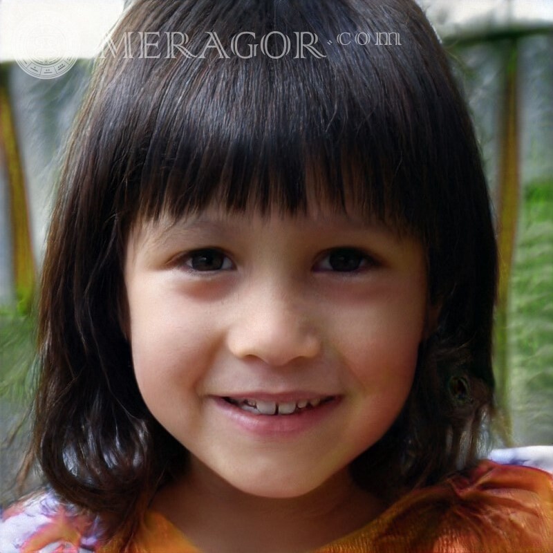 Avatar Viber pour les filles Visages de petites filles Infantiles Petites filles Visages, portraits