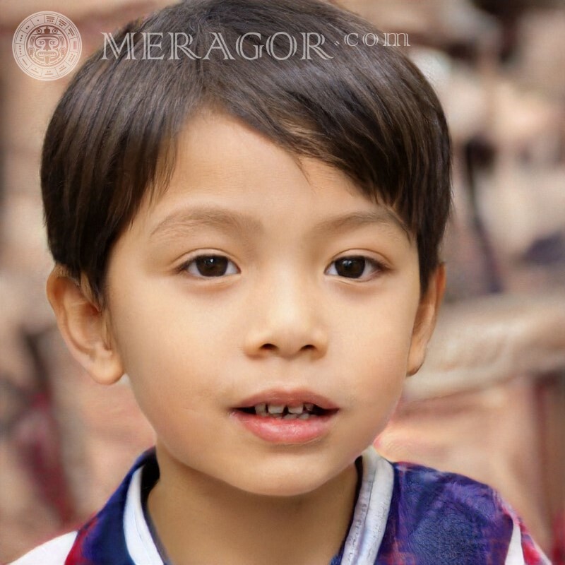 Photo d'un garçon asiatique pour la photo de profil Visages de garçons Infantiles Jeunes garçons Visages, portraits