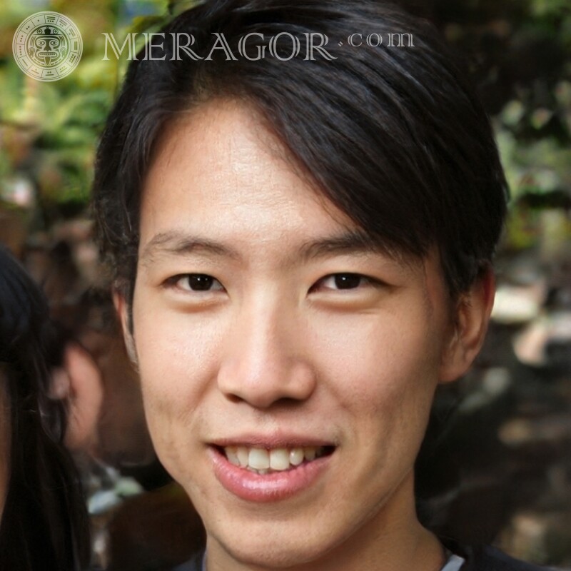 Koreaner auf Avatar-Typen Gesichter von Jungs Asiaten Gesichter, Porträts