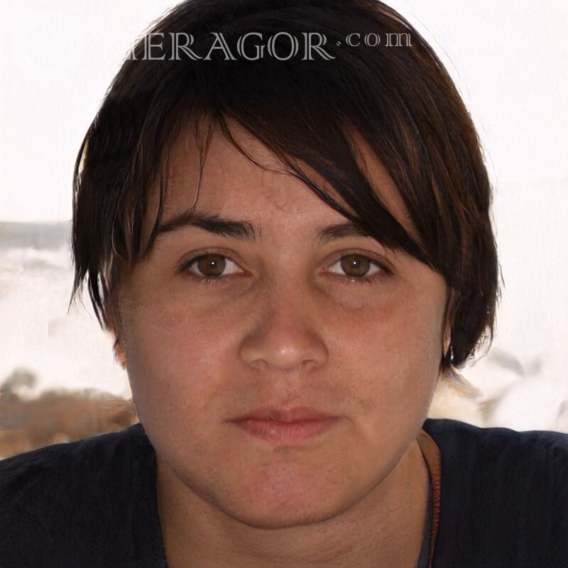 Fotos von Frauen im Profil von TikTok Gesichter von Frauen Bruenette Mädchen Frauen