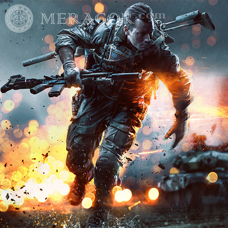 Descarga de avatar de las fuerzas especiales de EE. UU. Con armas Todos los juegos Counter-Strike Standoff
