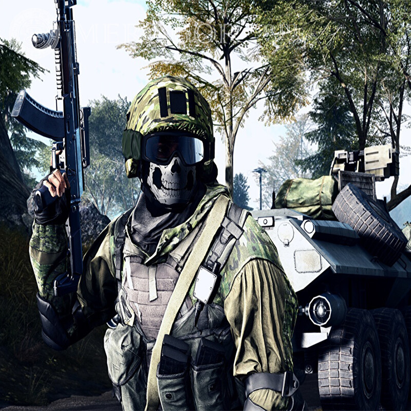 Maskierter Soldat Avatar herunterladen Mit Waffe Alle Spiele Counter-Strike Standoff