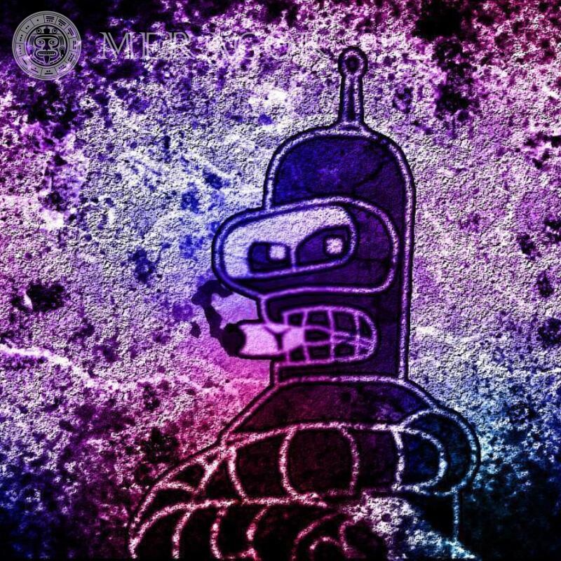 Robô futurama no download de avatar Robôs Abstração Anime, desenho