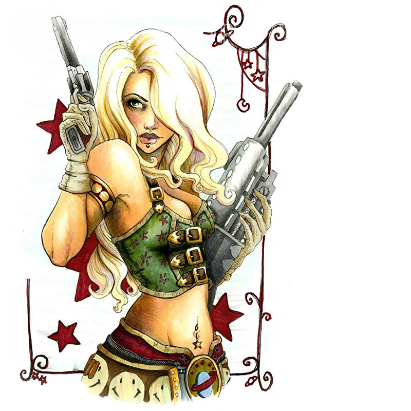 Icon with effect blonde download With weapon