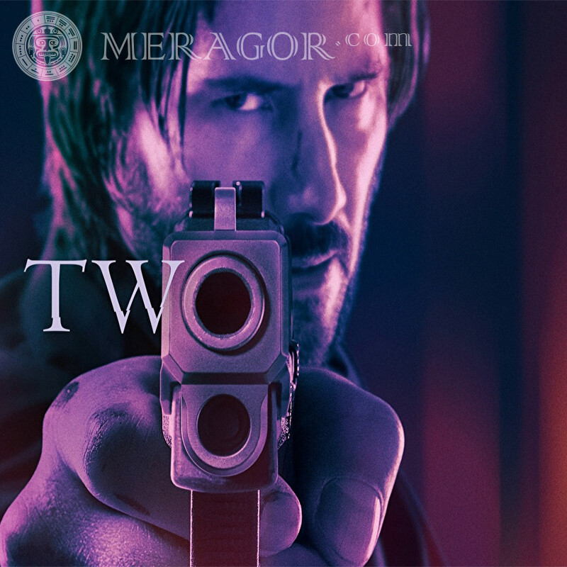Icon with Cool John Wick Download Mod Unshaved With weapon