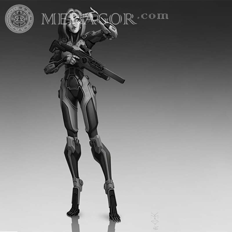 Download do avatar da garota robô Robôs