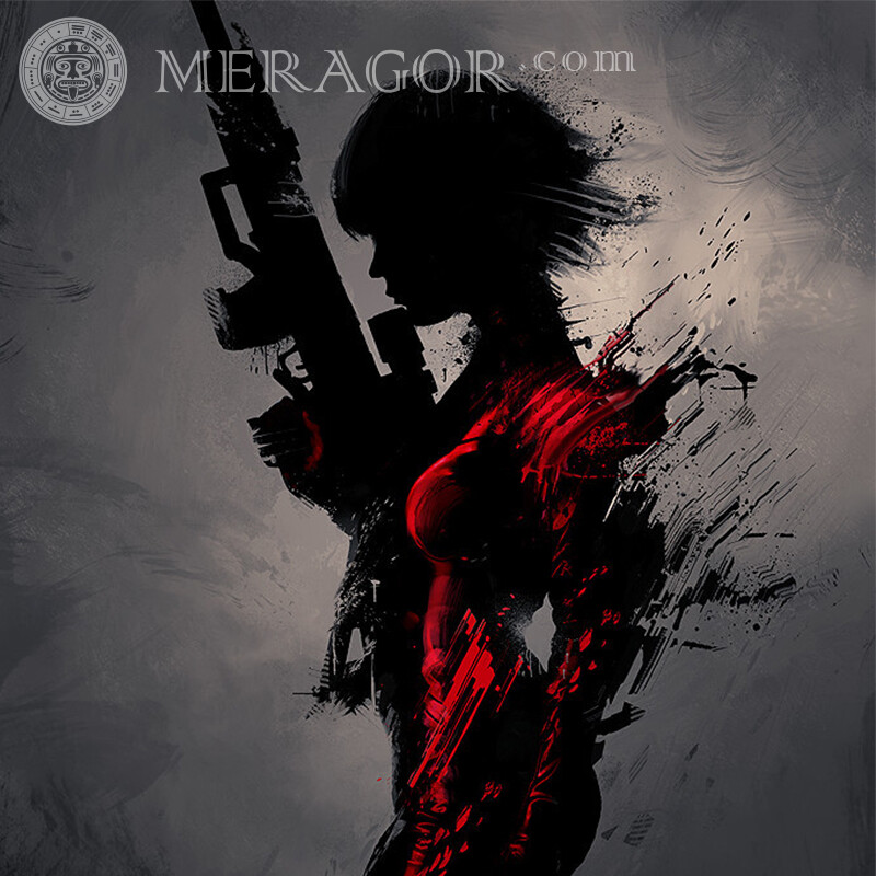 Icon with beautiful silhouette download With weapon All games Counter-Strike Standoff