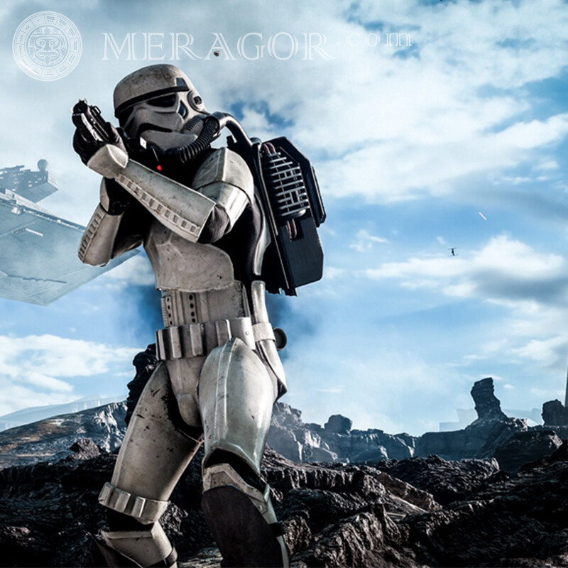 Stormtrooper Avatar herunterladen Mit Waffe Aus den Filmen