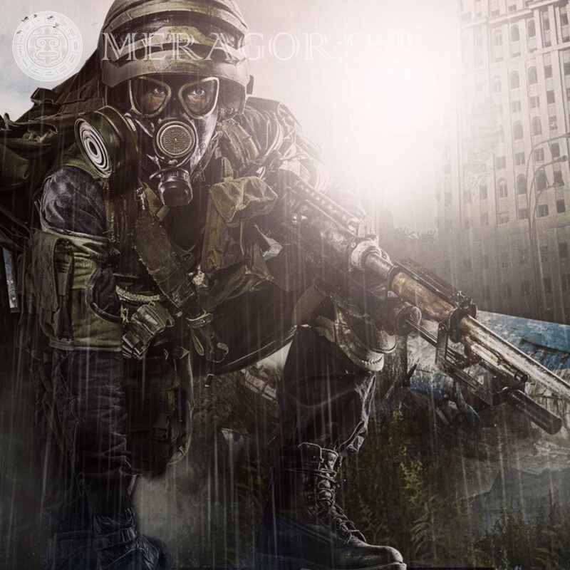 Descarga del avatar del juego Metro Metro 2033 Todos los juegos Con armas