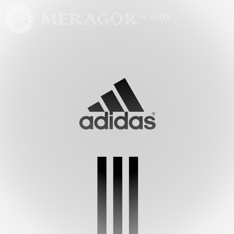 Adidas-Logo auf dem Avatar am Telefon Logos