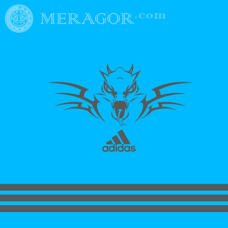 Lindo logotipo da Adidas para download de avatar Logos