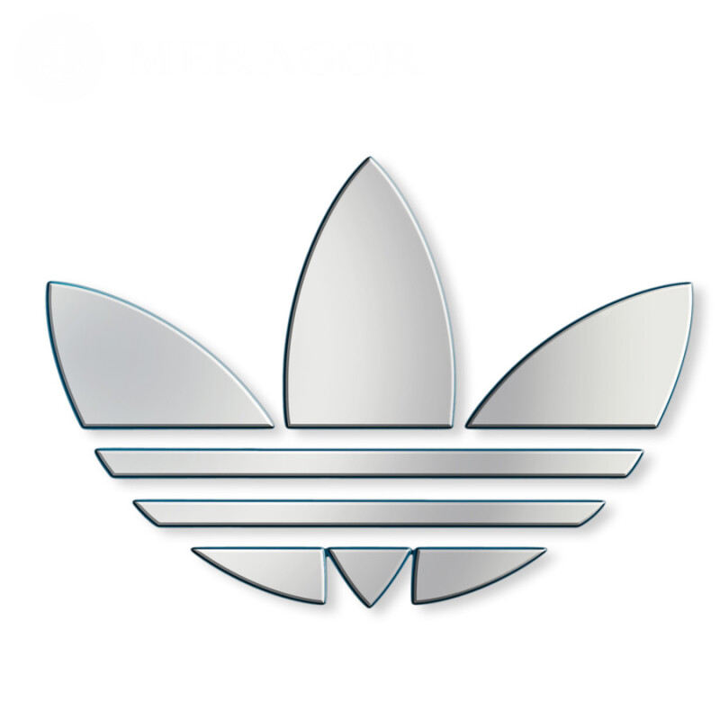 Adidas logo on the profile picture for the account Logos