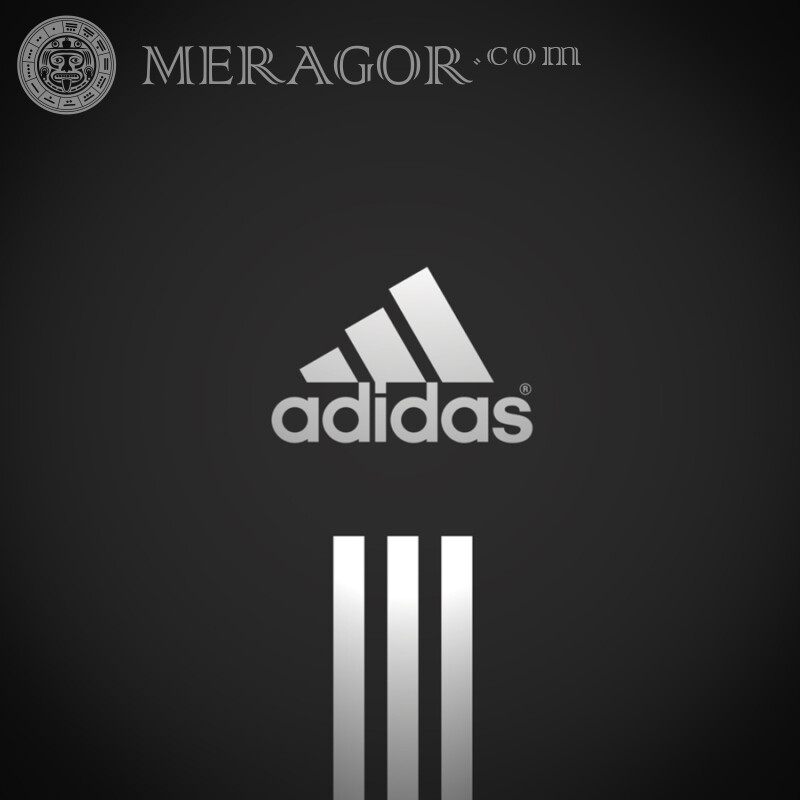Логотип Адідас скачати на аватарку Логотипи Спорт