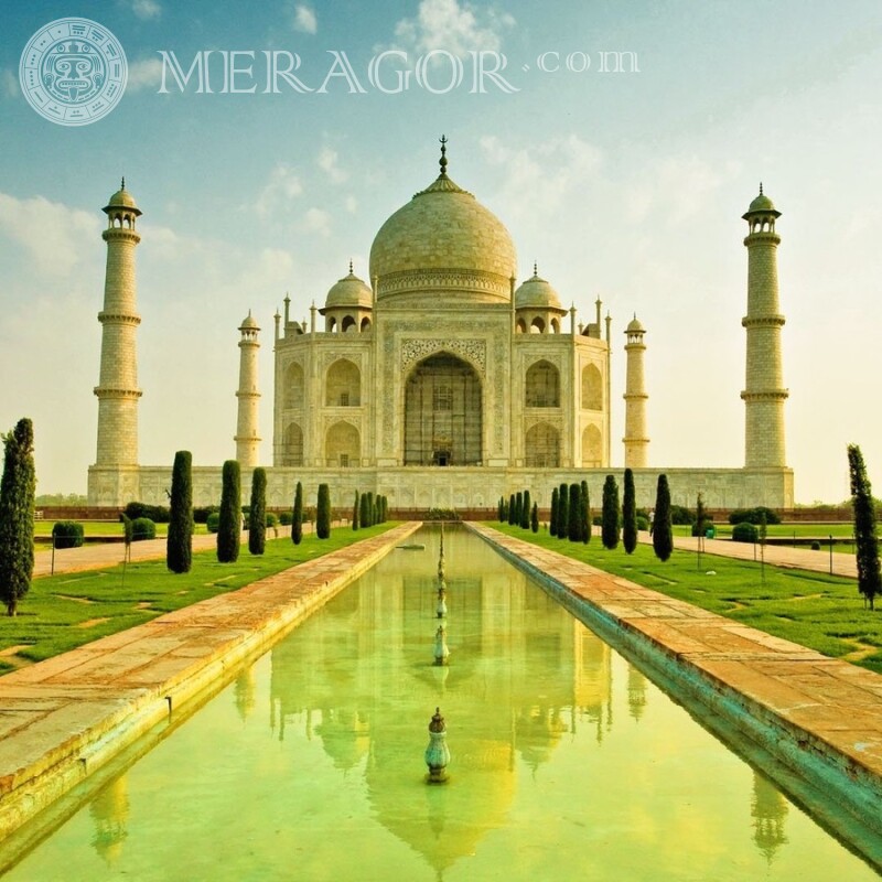 Taj Mahal sur le profil Bâtiments