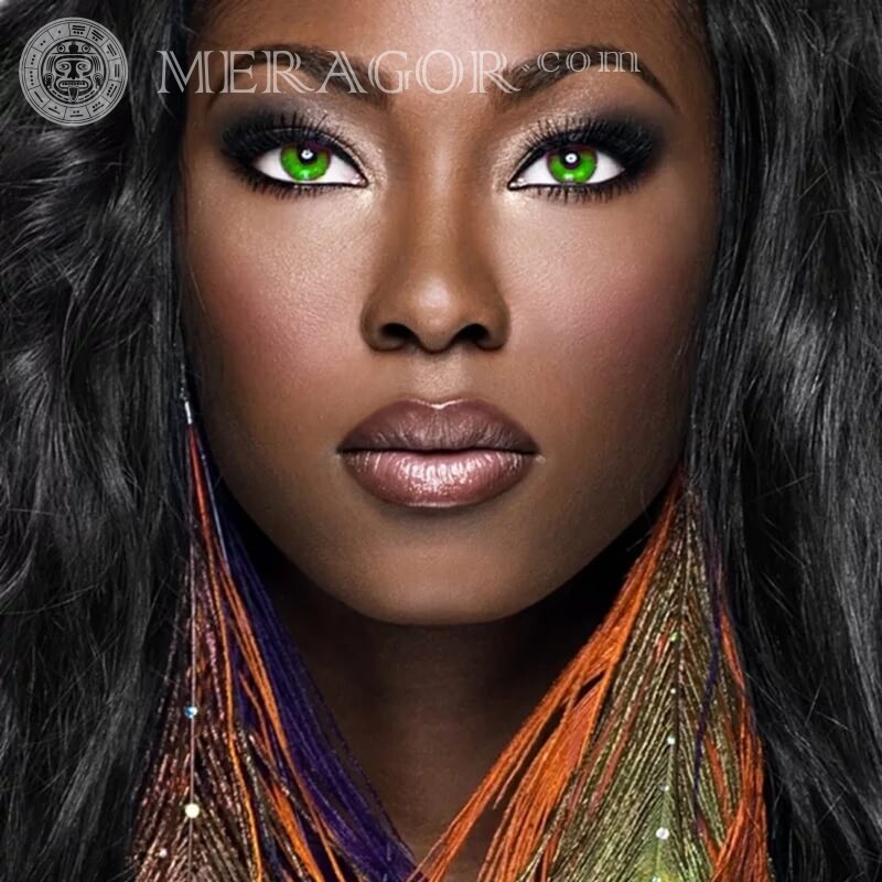 Foto de lindas mulheres africanas Negros Morenas Glamorous