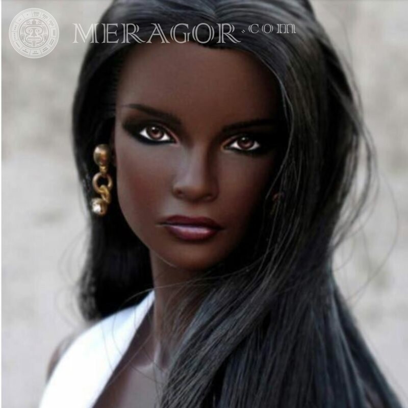 Foto der jungen afrikanischen Frau für Avatar Schwarze Gesichter, Porträts Gesichter von Mädchen