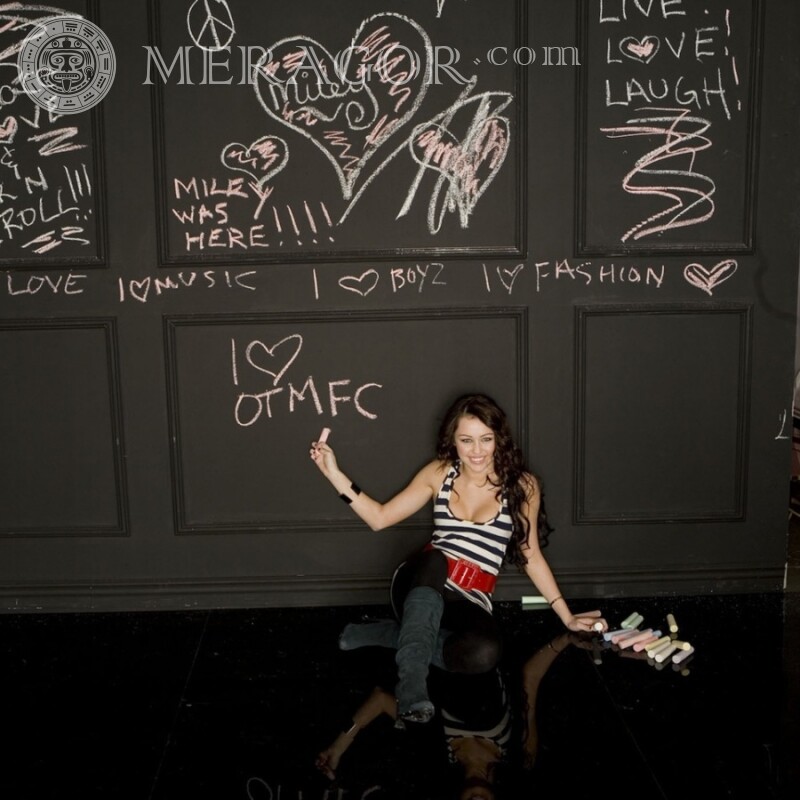 Майлі Сайрус Ханна Монтана на аватарку Знаменитості Дорослі дівчата Музиканти, Танцюристи