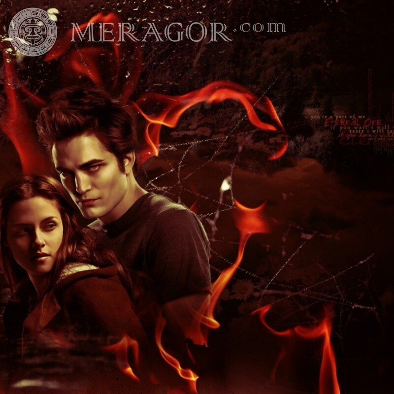 Twilight Edward e Bella no avatar Dos filmes O cara com a menina